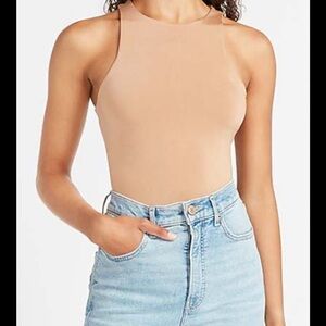 SKIMS Cream Fitted Bodysuit